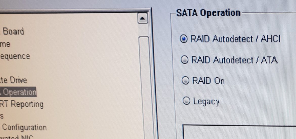 Sata operation is being changed что это